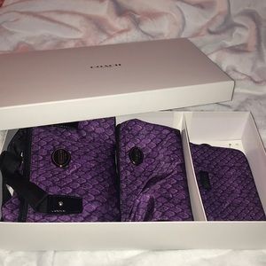 3-piece Coach Tote and Wristlet Set